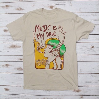 music is my drug sober shirt