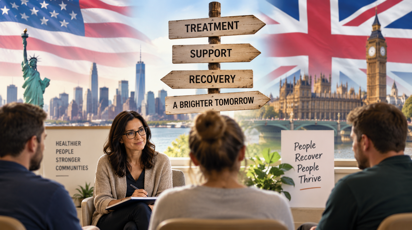 US vs. UK Alcohol Recovery: Why the Route Into Treatment Can Look Very Different